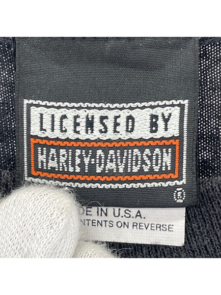 Harley-Davidson 半袖Tシャツ・カットソー 90s 自由ノ女神 Print Tee BLK L