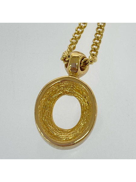 DIOR ラインストーン オーバルネックレス