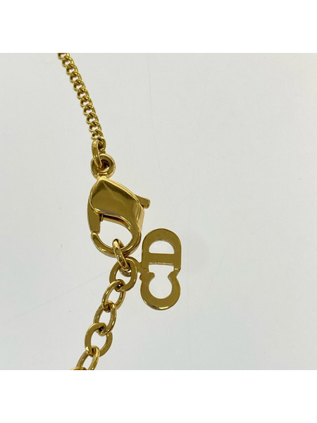 DIOR ラインストーン オーバルネックレス