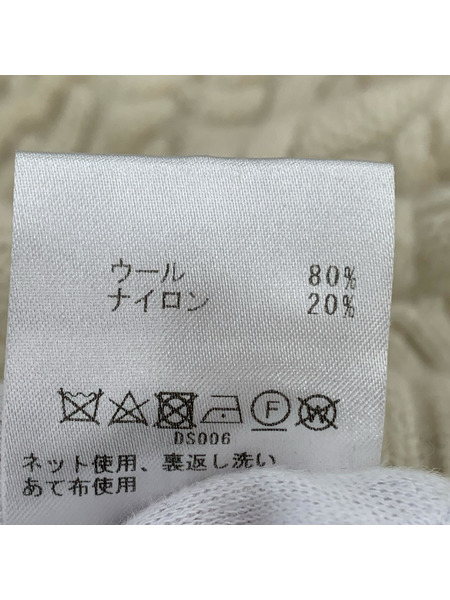 TOMORROWLAND ニット・セーター ウールナイロンケーブルハイネックプルオーバー/ホワイト