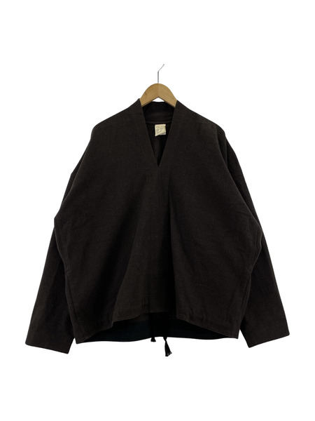 JAN-JAN VAN ESSCHE Kimono Collar Woven Sweat グレー