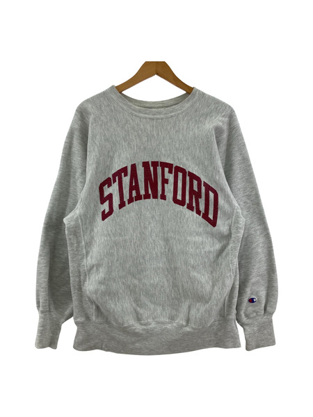 Champion STANFORD MEXICO製 REVERSE WEAVE スウェット 薄グレー系