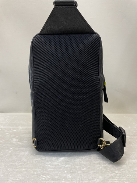 VERSACE メドゥーサ レザースリングバッグ ブラック