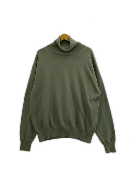 crepuscule ニット・セーター タートルネック（1）ライトグリーン