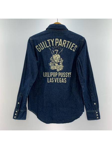 WACKO MARIA 長袖シャツ デニムウエスタンシャツ/S