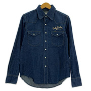 WACKO MARIA 長袖シャツ デニムウエスタンシャツ/S