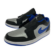 NIKE Air Jordan 1 Low Black/Game Royal/Metallic Platin 28.5