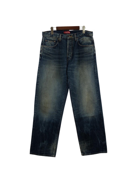 Supreme 24SS Supreme DISTRESSED LOOSE FIT SELVEDGE JEAN