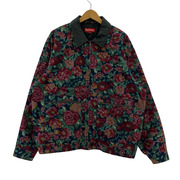 Supreme ジャケット 20AW Leather Collar Work Jacket 花柄 (L)