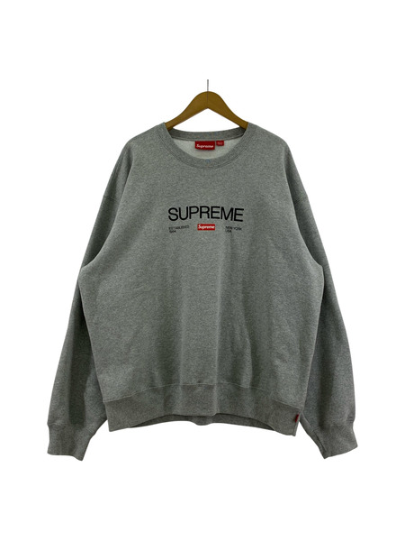 Supreme スウェット・トレーナー 24SS Established Crewneck