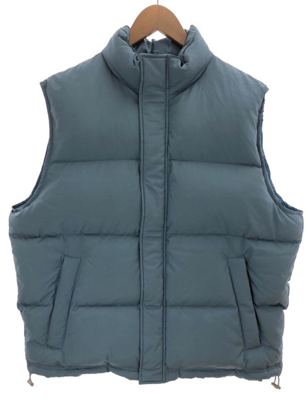 AURALEE 22AW SUVIN HIGH COUNT CLOTH DOWN VEST 4 ブルー[値下]｜商品 ...
