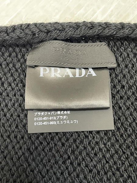PRADA 2019 サンダーマフラー 黒