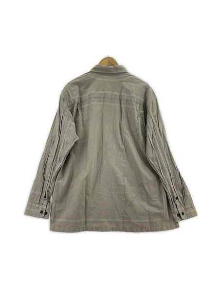 A-POC ABLE ISSEY MIYAKE フレーム柄製品染シャツ 3 ベージュ