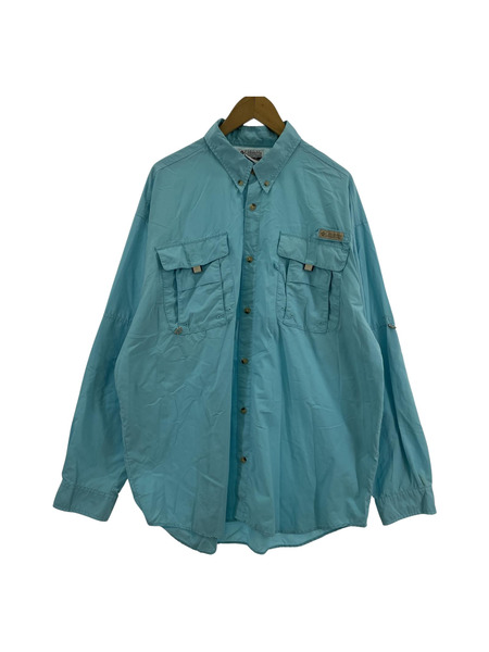 Columbia PFG L/Sシャツ ブルー