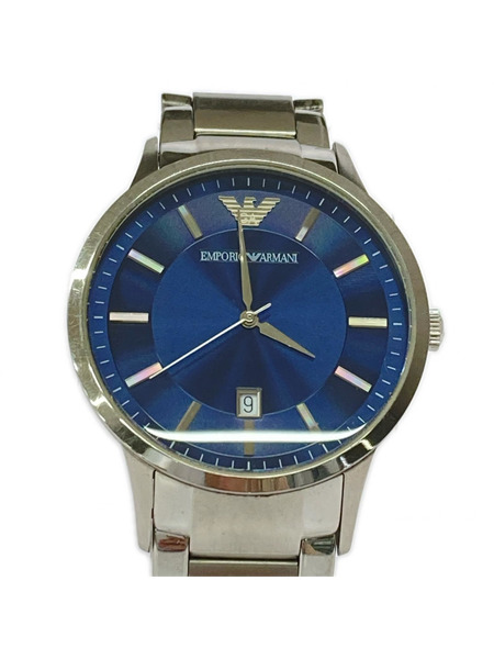 EMPORIO ARMANI メンズ時計 クォーツ アナログ 青