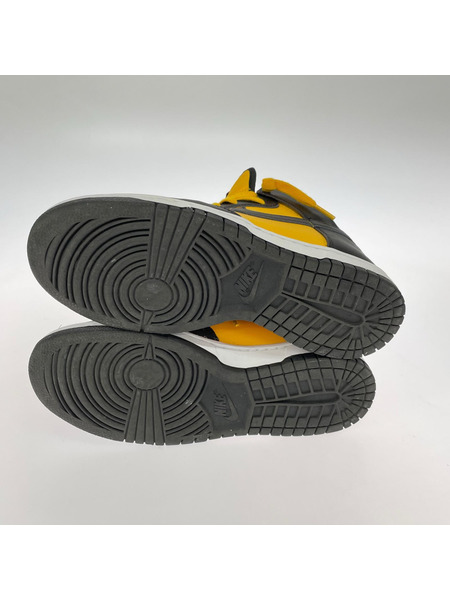 NIKE シューズ DUNK HI RETRO 26cm イエロー ブラック