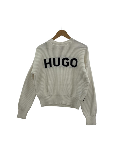 HUGO BOSS ニットセーター コントラストロゴ (S)｜商品番号