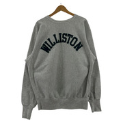 90s Champion USA製 WILLISTON リバースウィーブ スウェットシャツ グレー (XL)