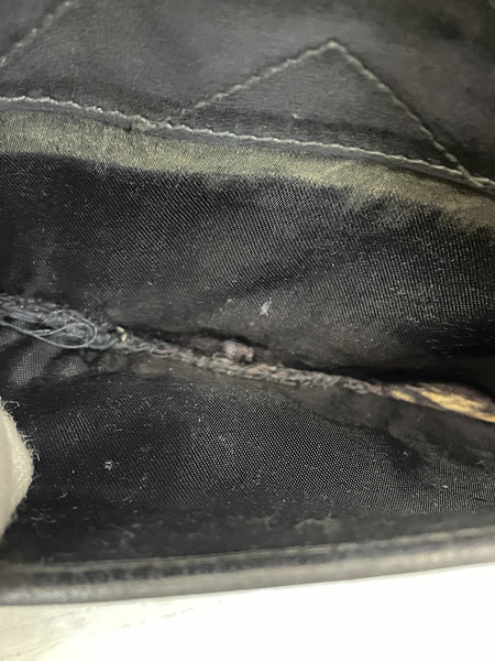 CHANEL Vステッチ シェブロン ラムスキンチェーンショルダーバッグ ブラック