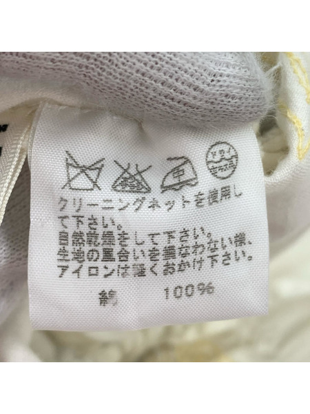 ISSEY MIYAKE ロングスカート HaaT/コットンスカート/刺繍/WHT/2