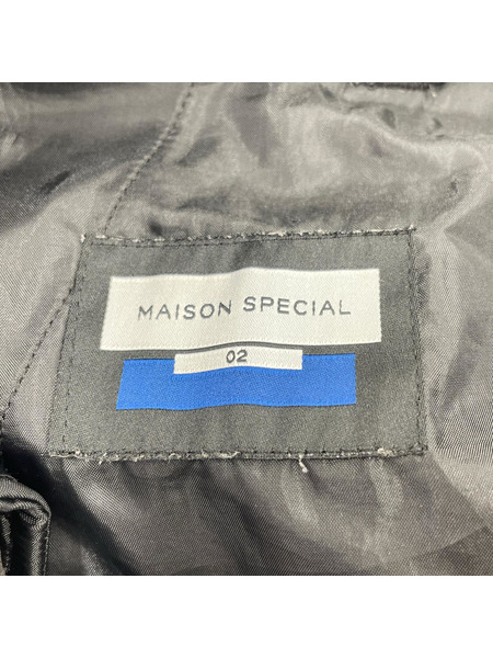 MAISON SPECIAL パンツ タイトストレート カラーイージーパンツ 黒 1