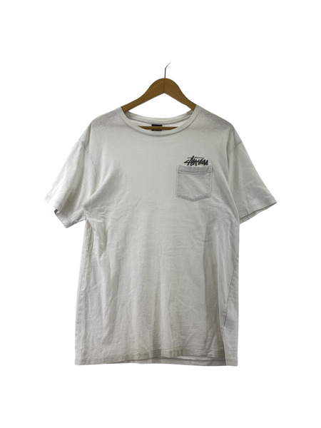 STUSSY 10s S/S ポケットTシャツ(L) ホワイト[値下]