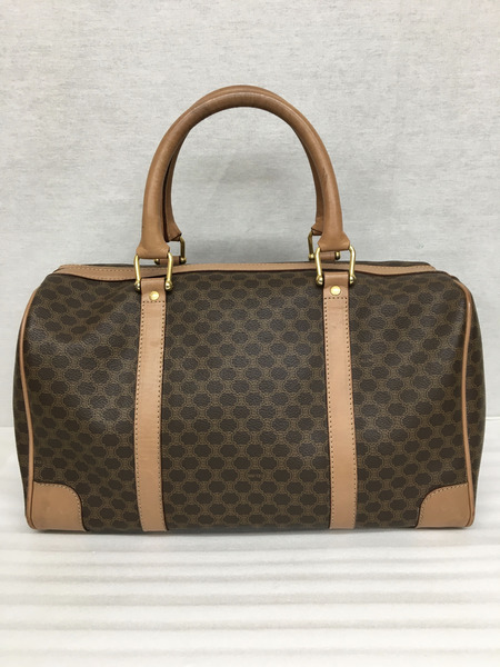 CELINE　マカダム ハンドボストンバック ブラウン