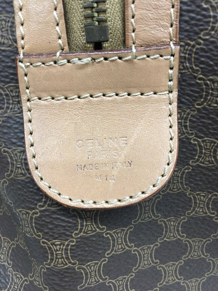 CELINE　マカダム ハンドボストンバック ブラウン