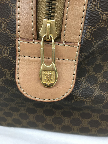 CELINE　マカダム ハンドボストンバック ブラウン