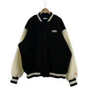 ICECREAM/EMBROIDERY LOGO BOA VARSITY JACKET