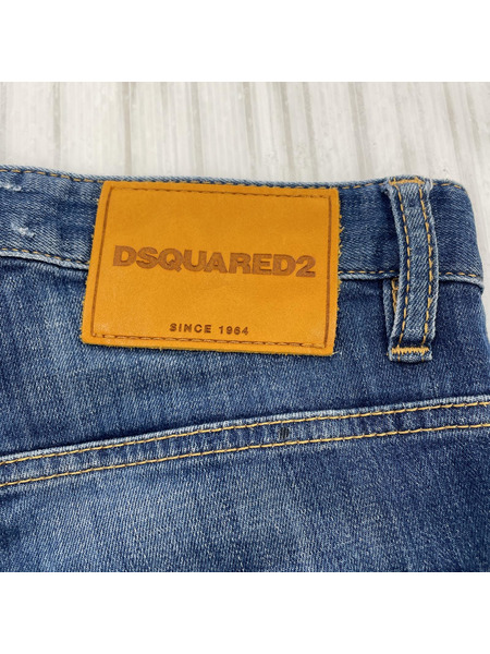 DSQUARED2 デニム・ジーンズ Skater Jean ペンキクラッシュ加工スキニー
