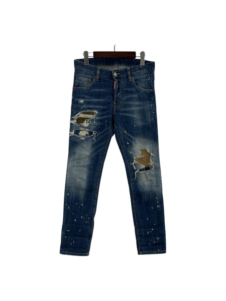DSQUARED2 デニム・ジーンズ Skater Jean ペンキクラッシュ加工スキニー