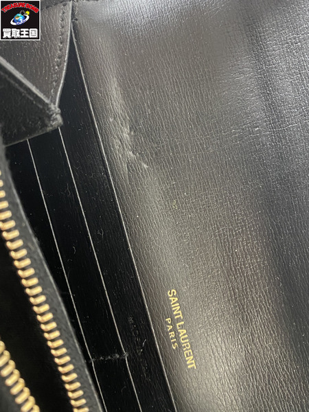 SAINT LAURENT ラージフラップウォレット BLK