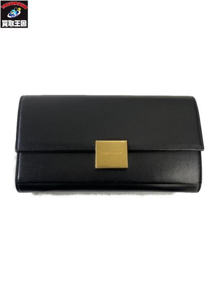 SAINT LAURENT ラージフラップウォレット BLK