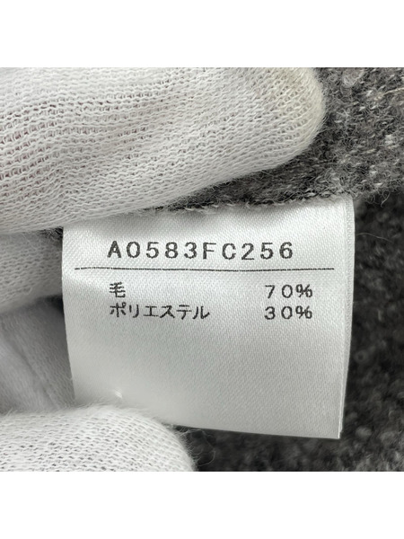 nota della mano sinistra ジャケット バックプリーツウールコート/グレー