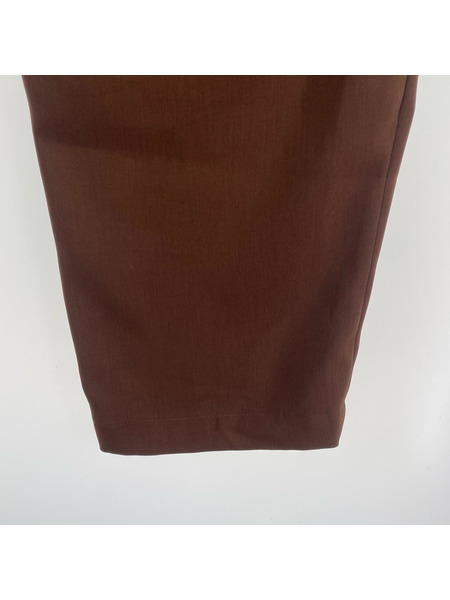 ENCOMING ST TUCK TROUSERS AW21-STTR 茶 (M)