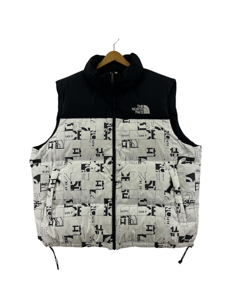 THE NORTH FACE RETRO Seasonal ヌプシベスト 白 (XXL)