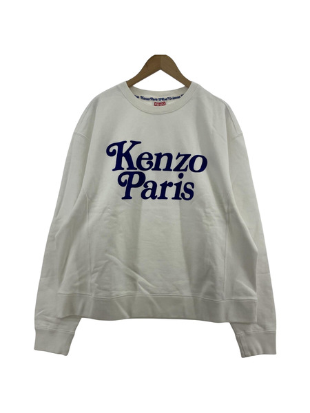 KENZO BY VERDY CLASSIC SW フロッキープリントスウェット XL ホワイト