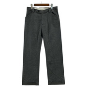 SUNSEA 19AW PENCIL STRIPE WIDE STRAIGHT PANTS