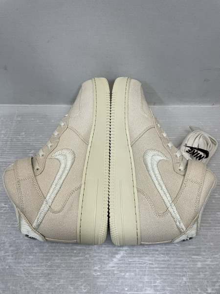NIKE×STUSSY AIR FORCE 1 MID FOSSIL STONE 28cm DJ7841-200