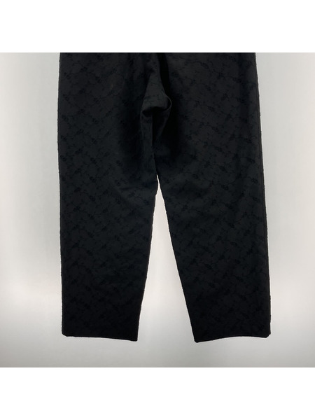 SASQUATCHfabrix. FLOWER TAPERED PANTS/黒/L[値下]