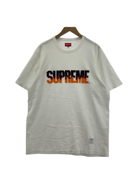 Supreme FLAME S/S TOP WHITE SIZE:L