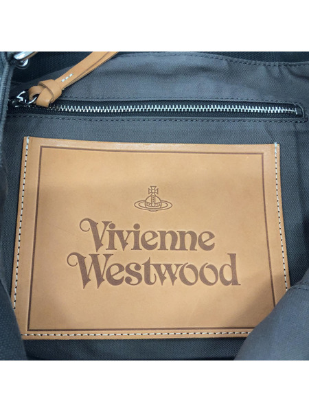 Vivienne Westwood EST. 1970 キャンバス ショルダー トートバッグ カーキ