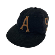 A BATHING APE EBBETS FIELD FLANNELS ASNKA USA製/パッチウールキャップ