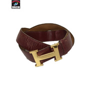 HERMES　フランス製ヴィンテージベルト　赤茶