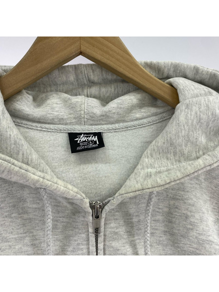 STUSSY ジャケット BASIC STUSSY ZIP HOODIE グレー
