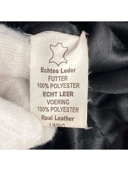 OLD・VINTAGE レザージャケット MHR シングルライダースジャケット ブラック