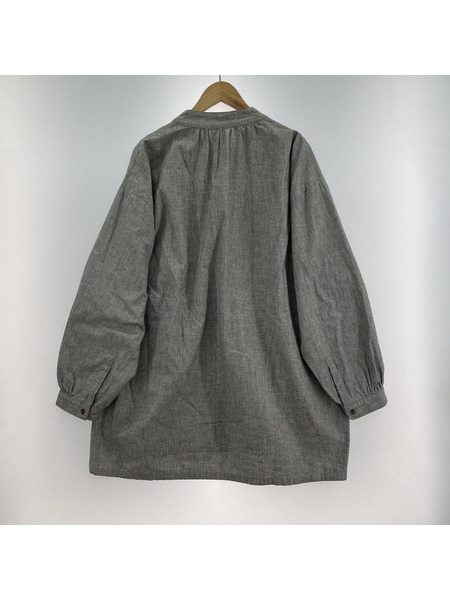 Porter Classic 長袖シャツ スモック グランパシャツ GRY