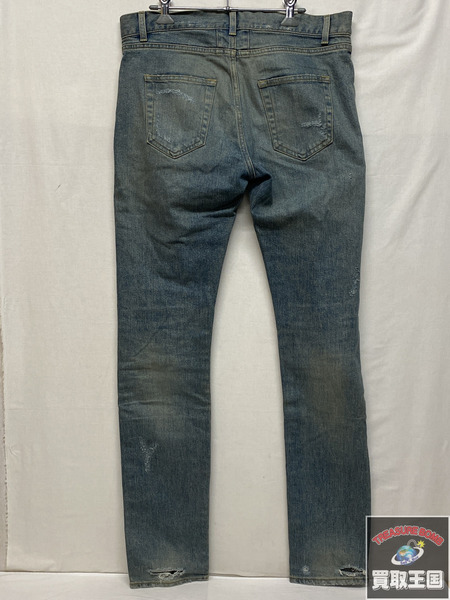 SAINT LAURENT ダメージデニム 31 391659 Y9151
