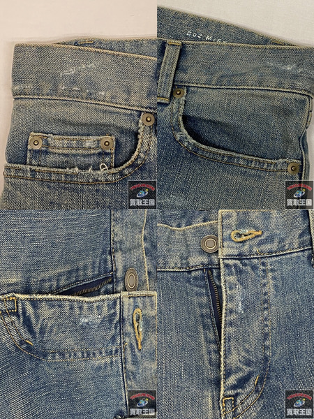 SAINT LAURENT ダメージデニム 31 391659 Y9151
